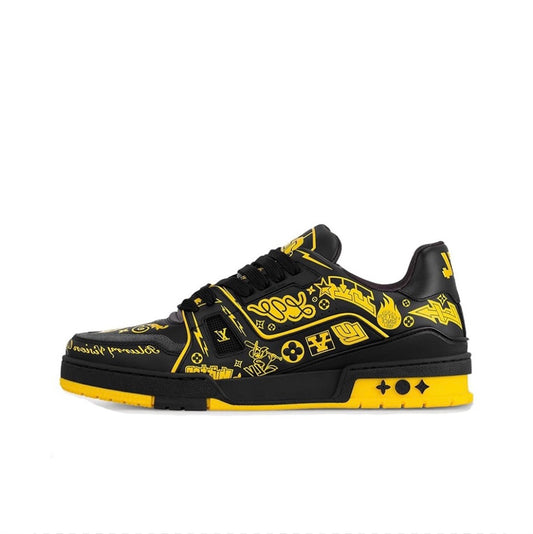 [LOUIS VUITTON] LV Classic Trendy Shoes! Made of imported genuine leather, water-dyed cowhide