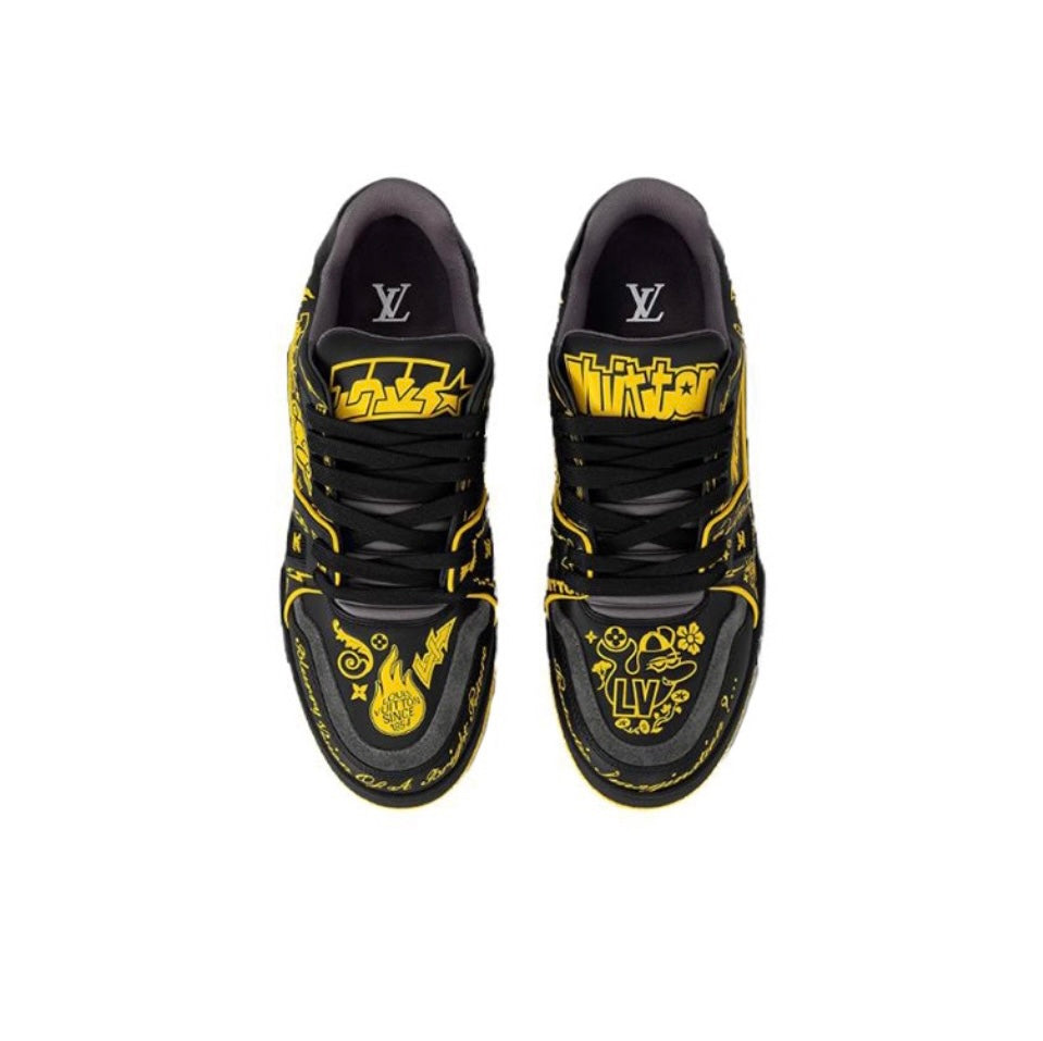 [LOUIS VUITTON] LV Classic Trendy Shoes! Made of imported genuine leather, water-dyed cowhide