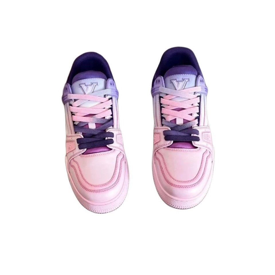 [LOUIS VUITTON] LV Classic Trendy Shoes! Made of imported genuine leather, water-dyed cowhide