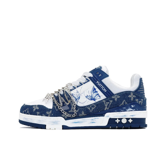 [LOUIS VUITTON] LV Classic Trendy Shoes! Made of imported genuine leather, water-dyed cowhide