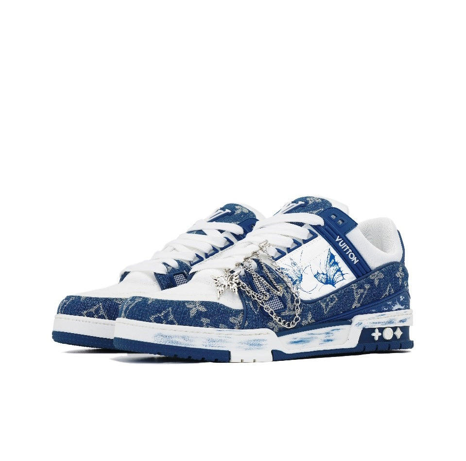 [LOUIS VUITTON] LV Classic Trendy Shoes! Made of imported genuine leather, water-dyed cowhide