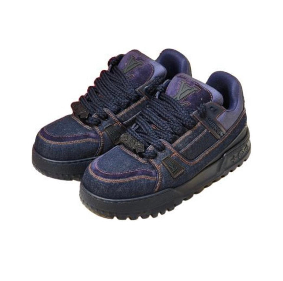 [LOUIS VUITTON] LV Classic Trendy Shoes! Made of imported genuine leather, water-dyed cowhide
