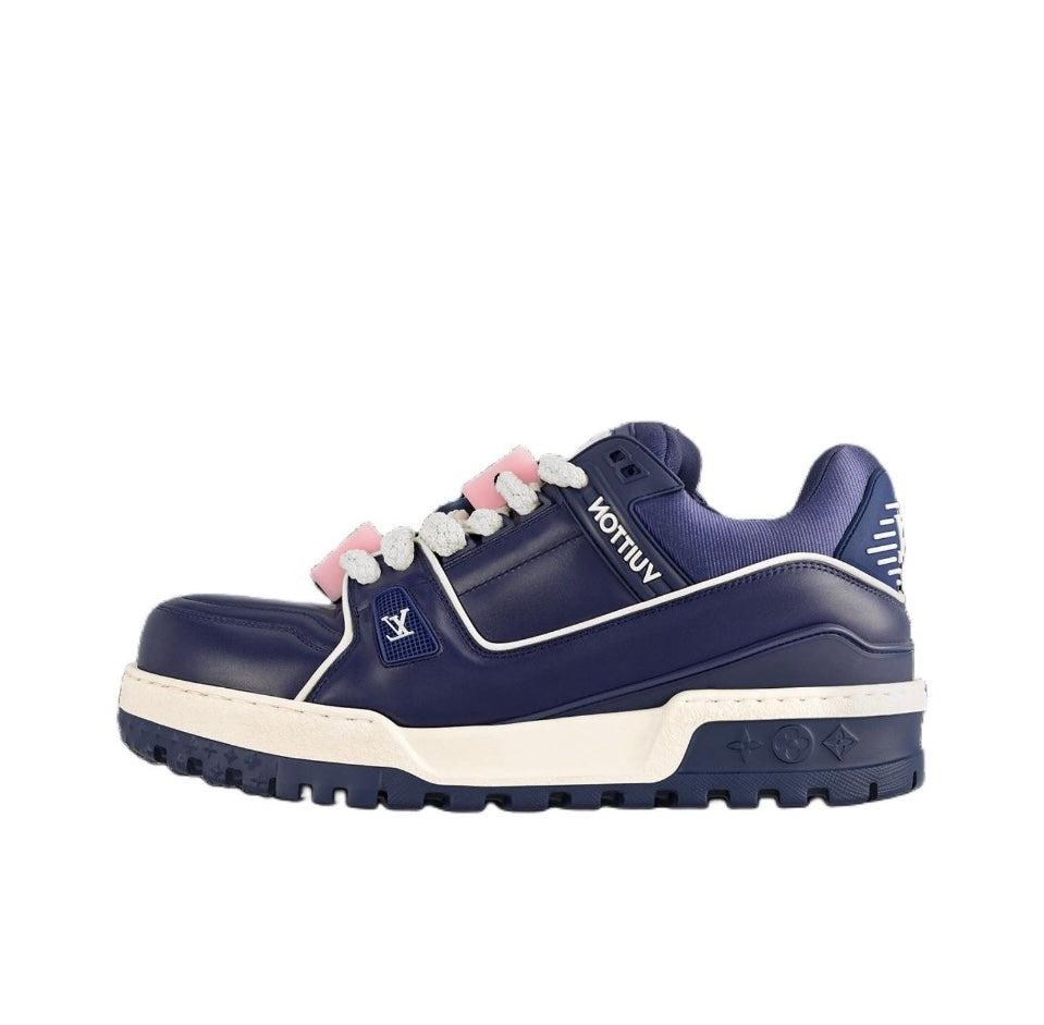 [LOUIS VUITTON] LV Classic Trendy Shoes! Made of imported genuine leather, water-dyed cowhide