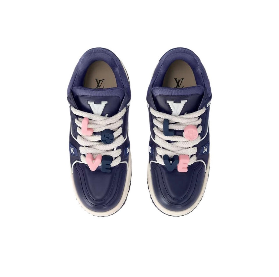 [LOUIS VUITTON] LV Classic Trendy Shoes! Made of imported genuine leather, water-dyed cowhide
