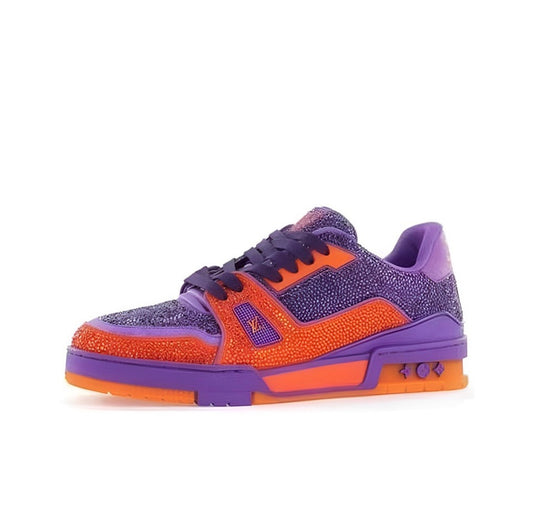 [LOUIS VUITTON] LV Classic Trendy Shoes! Made of imported genuine leather, water-dyed cowhide