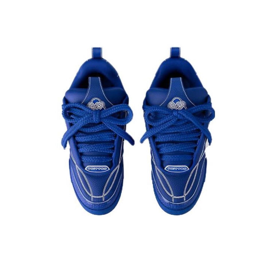 [LOUIS VUITTON] LV Classic Trendy Shoes! Made of imported genuine leather, water-dyed cowhide