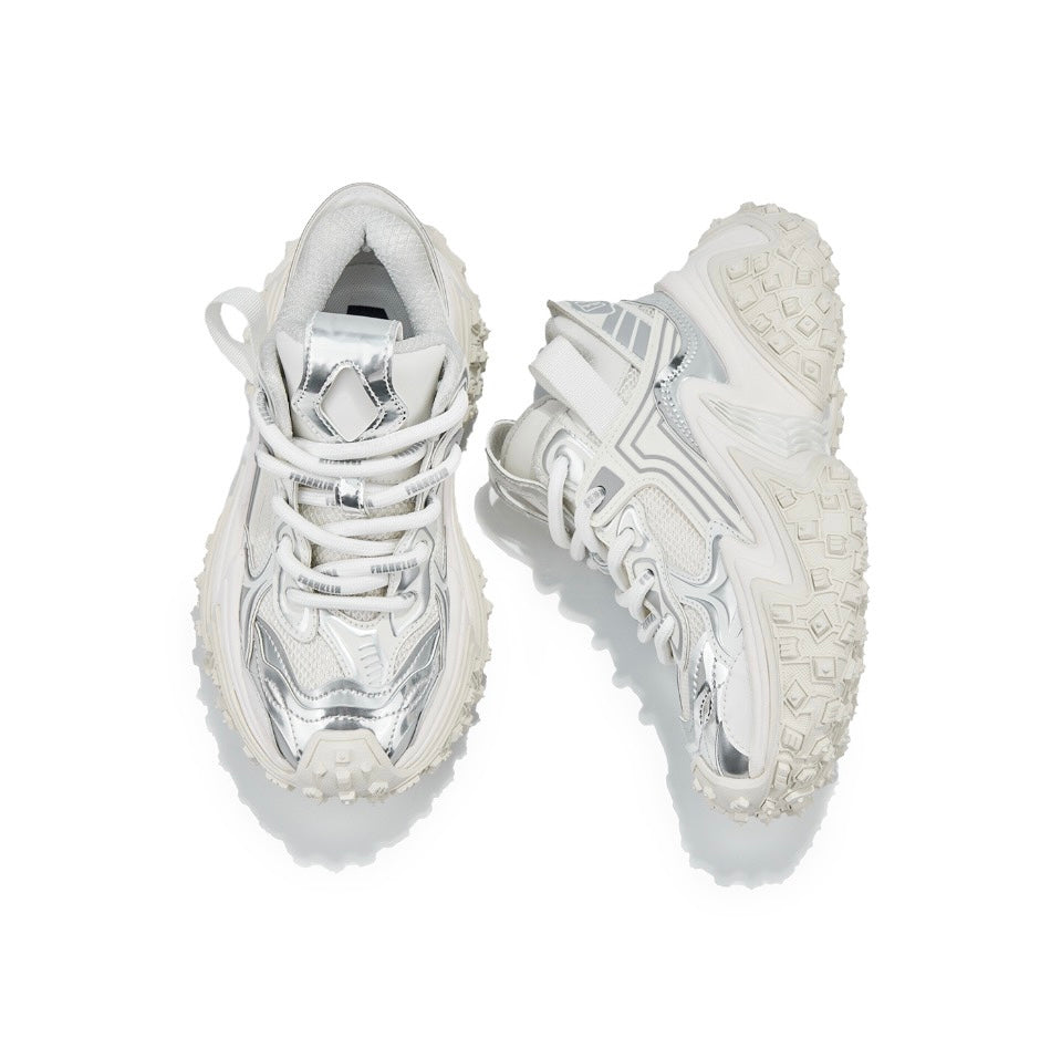 FERNANDA FRANKLN light luxury tire bottom low top daddy shoes. Made of imported genuine