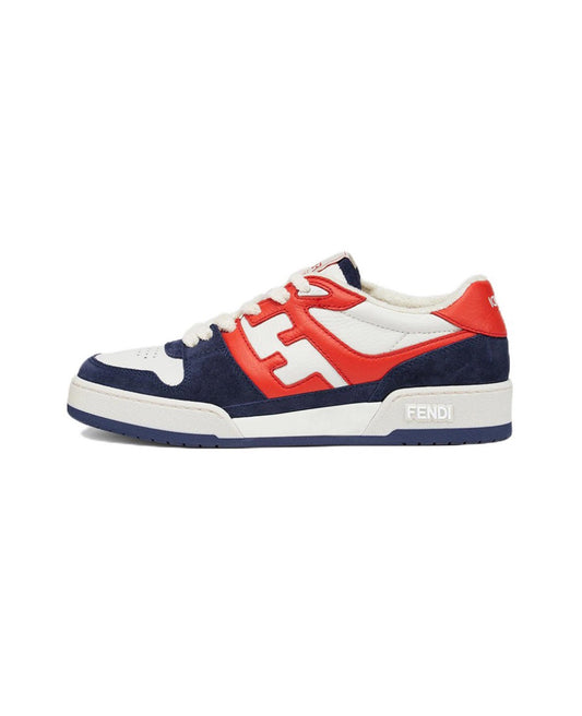 FENDI Match calfskin round toe lace-up platform low top sneakersSize: 36-45