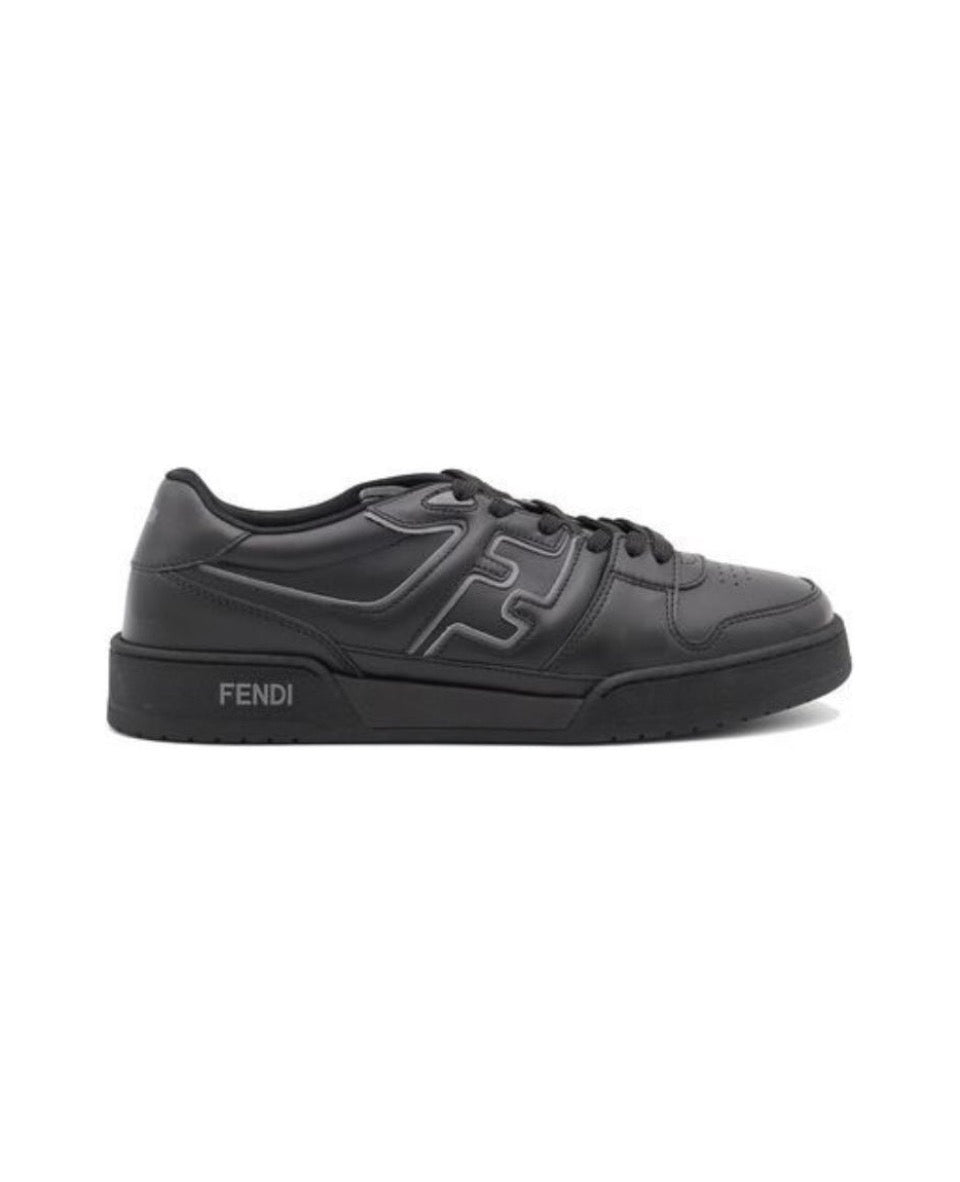 FENDI Match calfskin round toe lace-up platform low top sneakersSize: 36-45