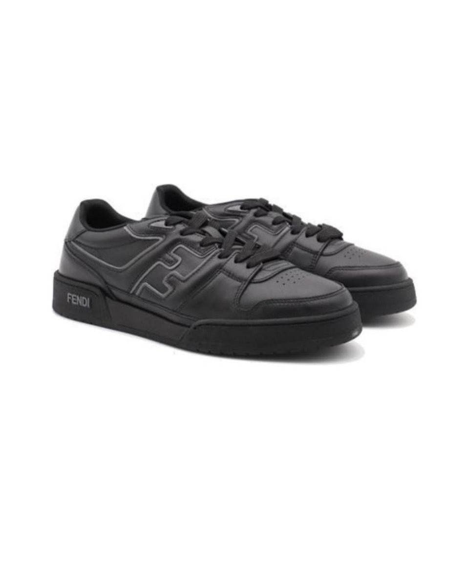 FENDI Match calfskin round toe lace-up platform low top sneakersSize: 36-45