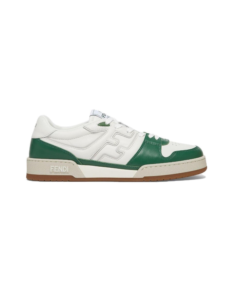 FENDI Match calfskin round toe lace-up platform low top sneakersSize: 36-45