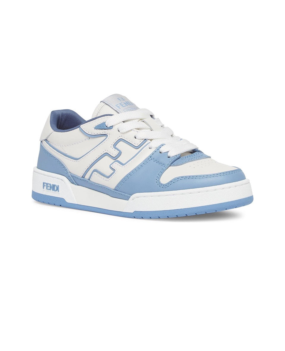 FENDI Match calfskin round toe lace-up platform low top sneakersSize: 36-45