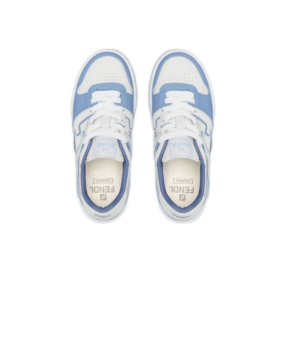 FENDI Match calfskin round toe lace-up platform low top sneakersSize: 36-45