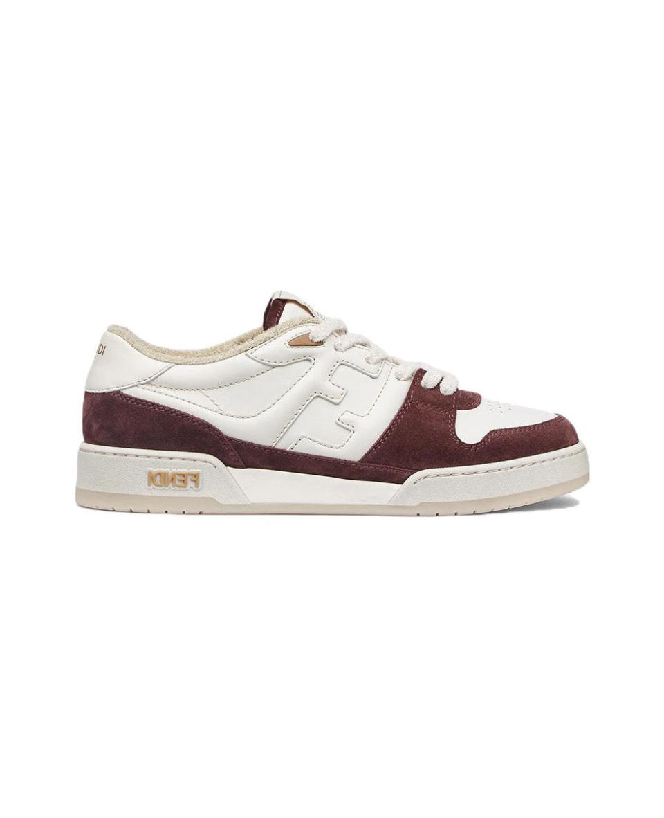 FENDI Match calfskin round toe lace-up platform low top sneakersSize: 36-45