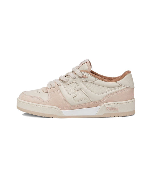 FENDI Match calfskin round toe lace-up platform low top sneakersSize: 36-45