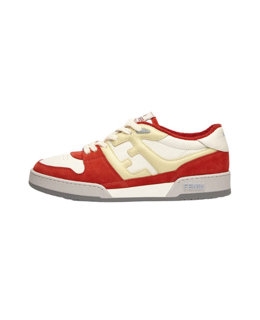 FENDI Match calfskin round toe lace-up platform low top sneakersSize: 36-45