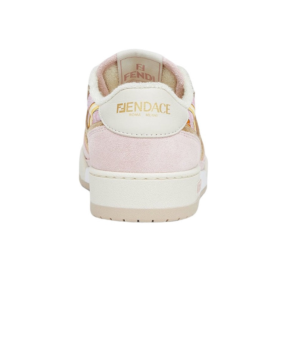 VERSACE x FENDI Match Fendace Polyester (polyester) leather printed satin fashion sneakers Size: 36-45