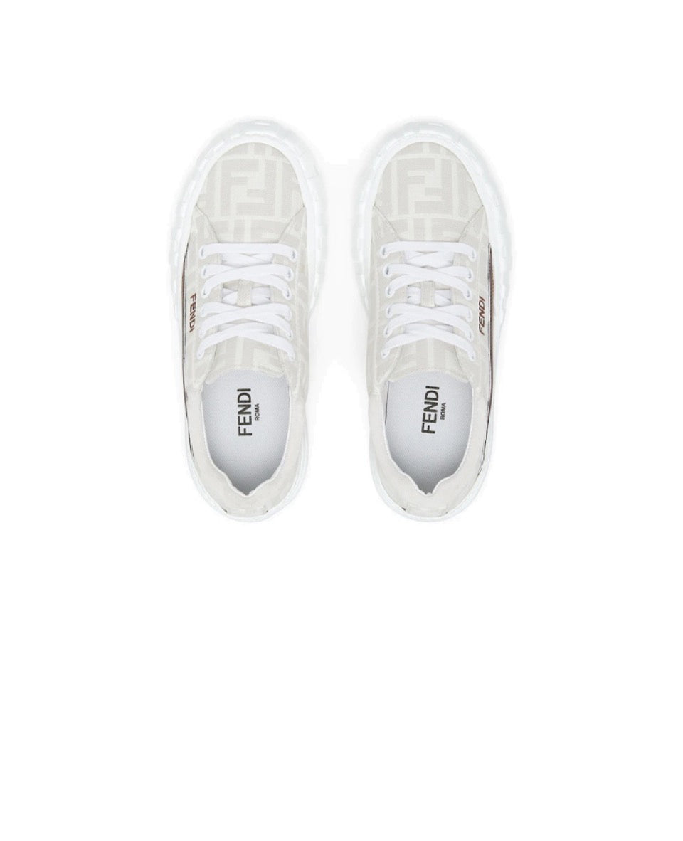 Fendi Force leather printed shock absorption anti-slip wear low top life casual shoes Size: 36-45