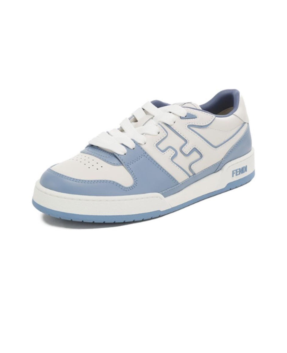 FENDI Match calfskin round toe lace-up platform low top sneakers Size: 36-45