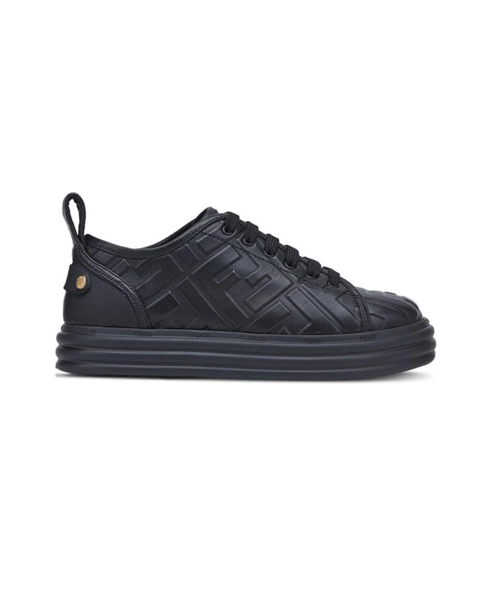 FENDI Fendi Force leather printed shock absorption anti-slip wear low top life casual shoes Size: 36-45