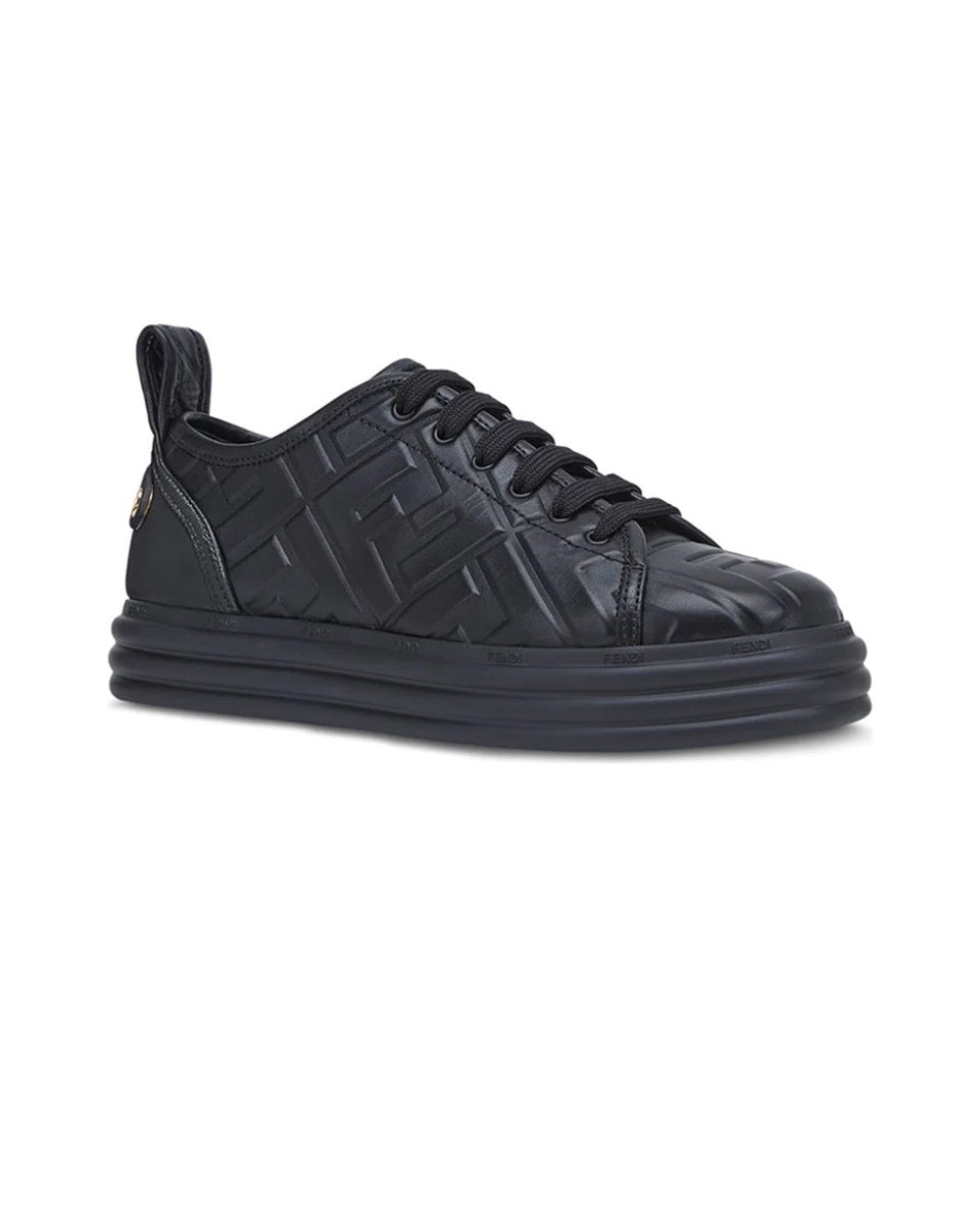 FENDI Fendi Force leather printed shock absorption anti-slip wear low top life casual shoes Size: 36-45