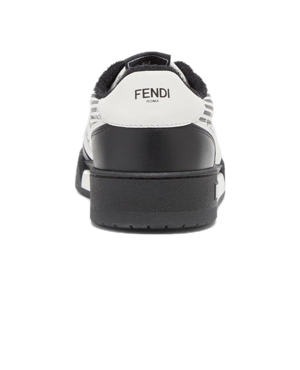 FENDI Fendi Force leather printed shock absorption anti-slip wear low top life casual shoes Size: 36-45