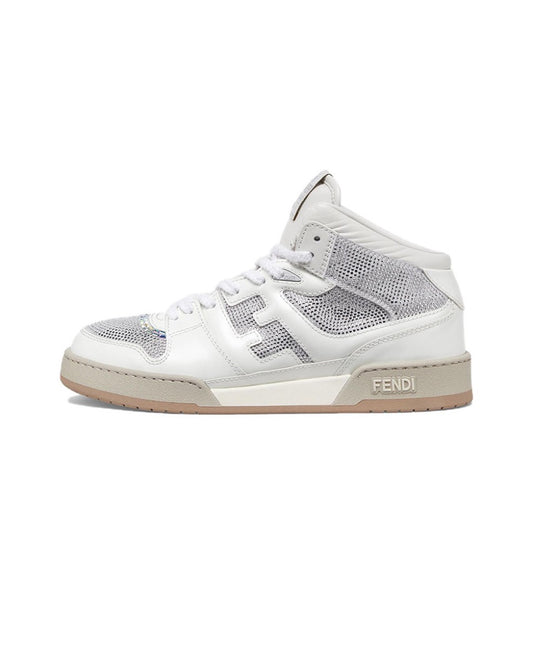 FENDI Match leather mid-top fashion sneakers Size: 36-45