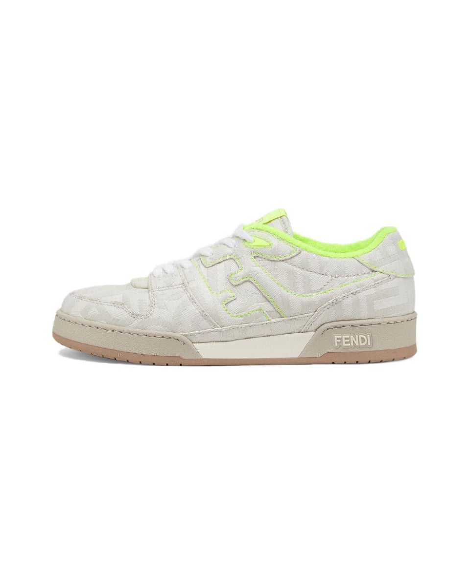 FENDI Match calfskin round toe lace-up platform low top sneakers Size: 36-45