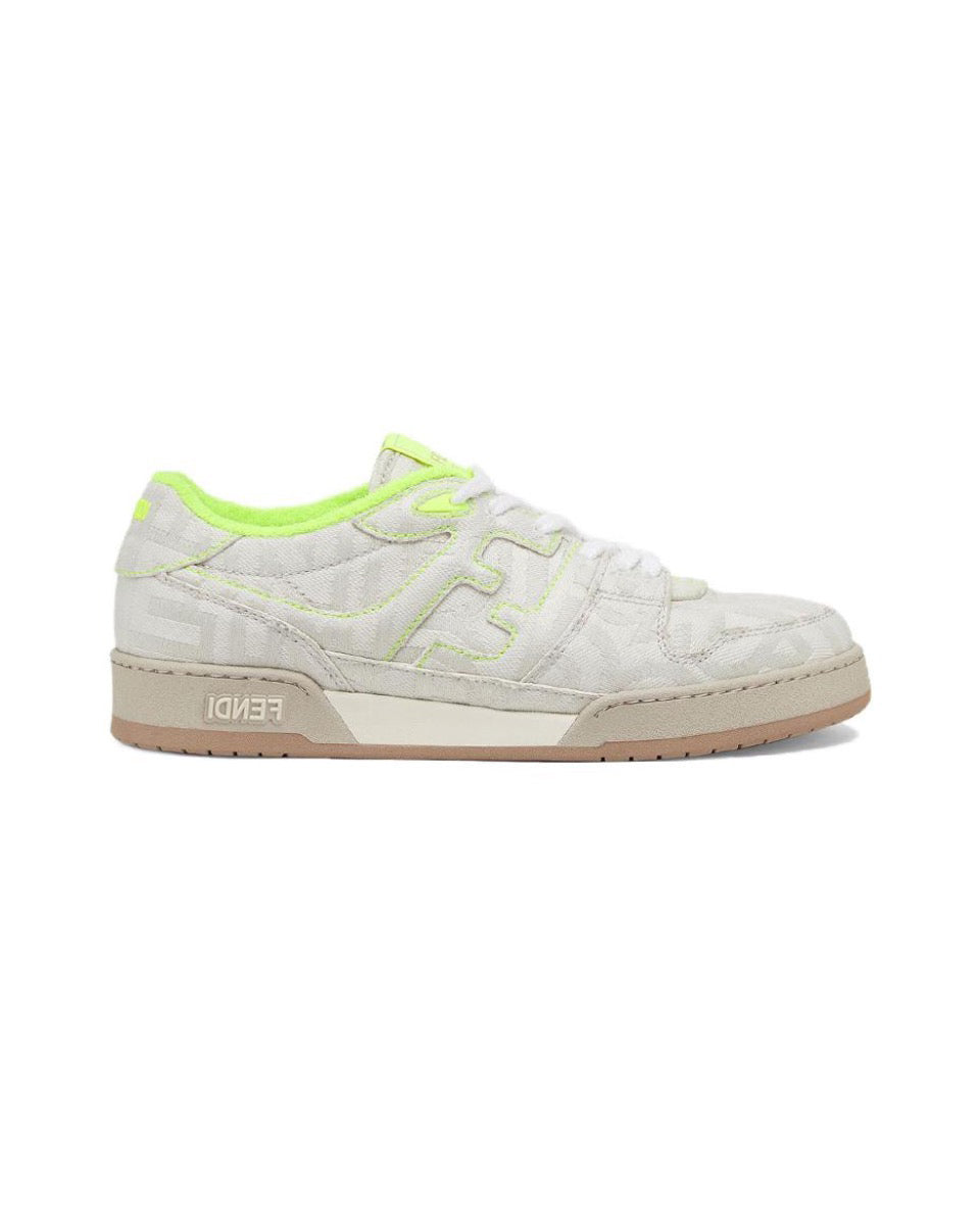 FENDI Match calfskin round toe lace-up platform low top sneakers Size: 36-45