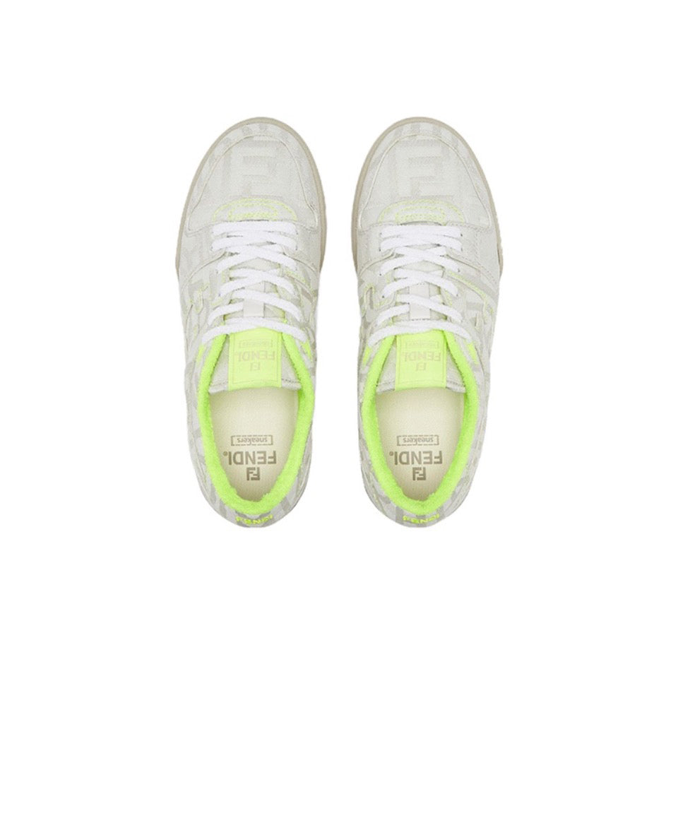FENDI Match calfskin round toe lace-up platform low top sneakers Size: 36-45