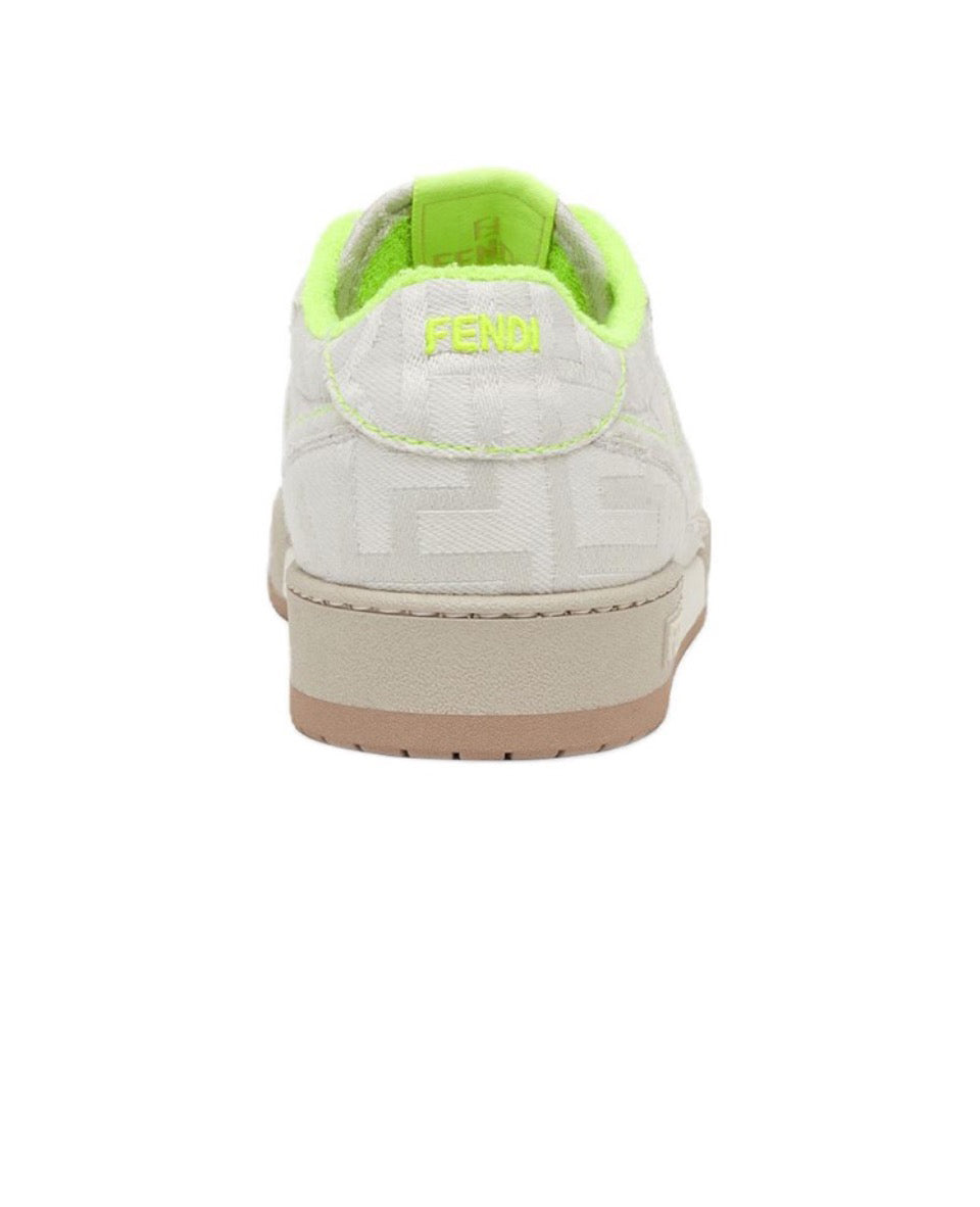 FENDI Match calfskin round toe lace-up platform low top sneakers Size: 36-45