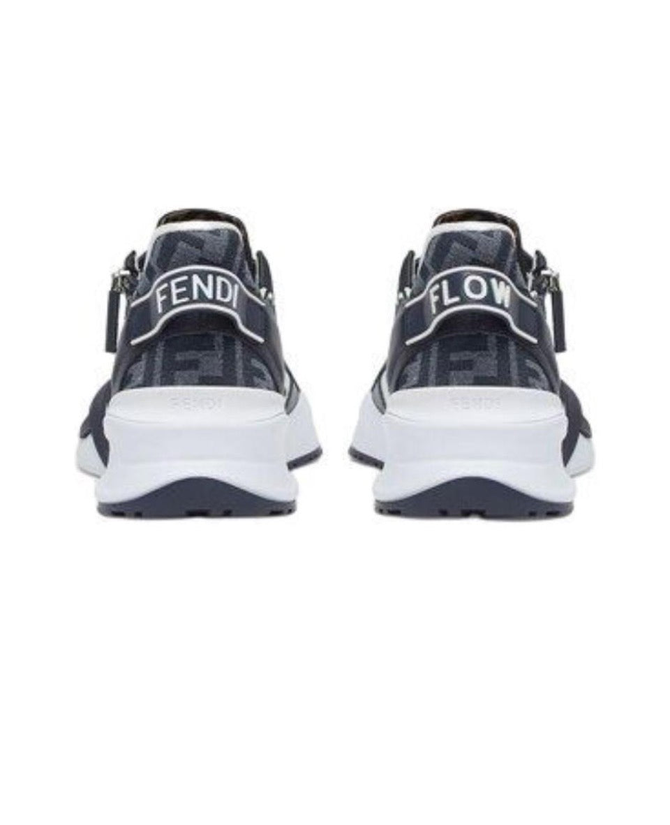FENDI Flow leather round head lace-up flat heels comfortable all-match low top sneakers Size: 36-45