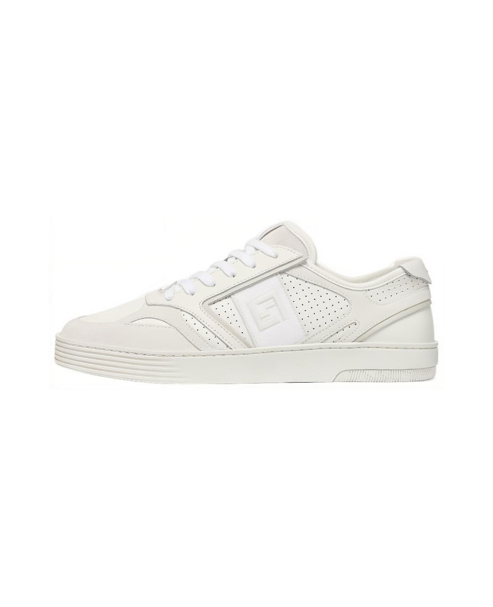 FENDI Match calfskin round toe lace-up platform low top sneakers Size: 36-45