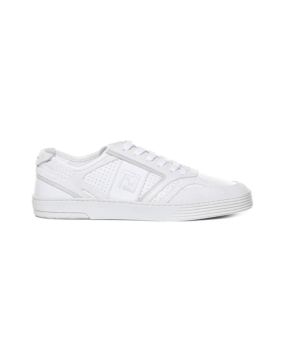 FENDI Match calfskin round toe lace-up platform low top sneakers Size: 36-45