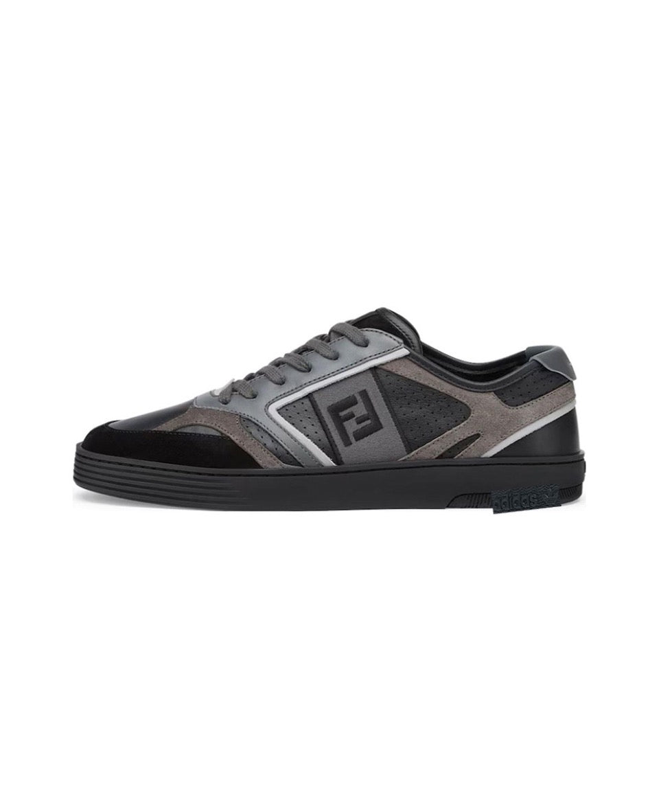 FENDI Match calfskin round toe lace-up platform low top sneakers Size: 36-45