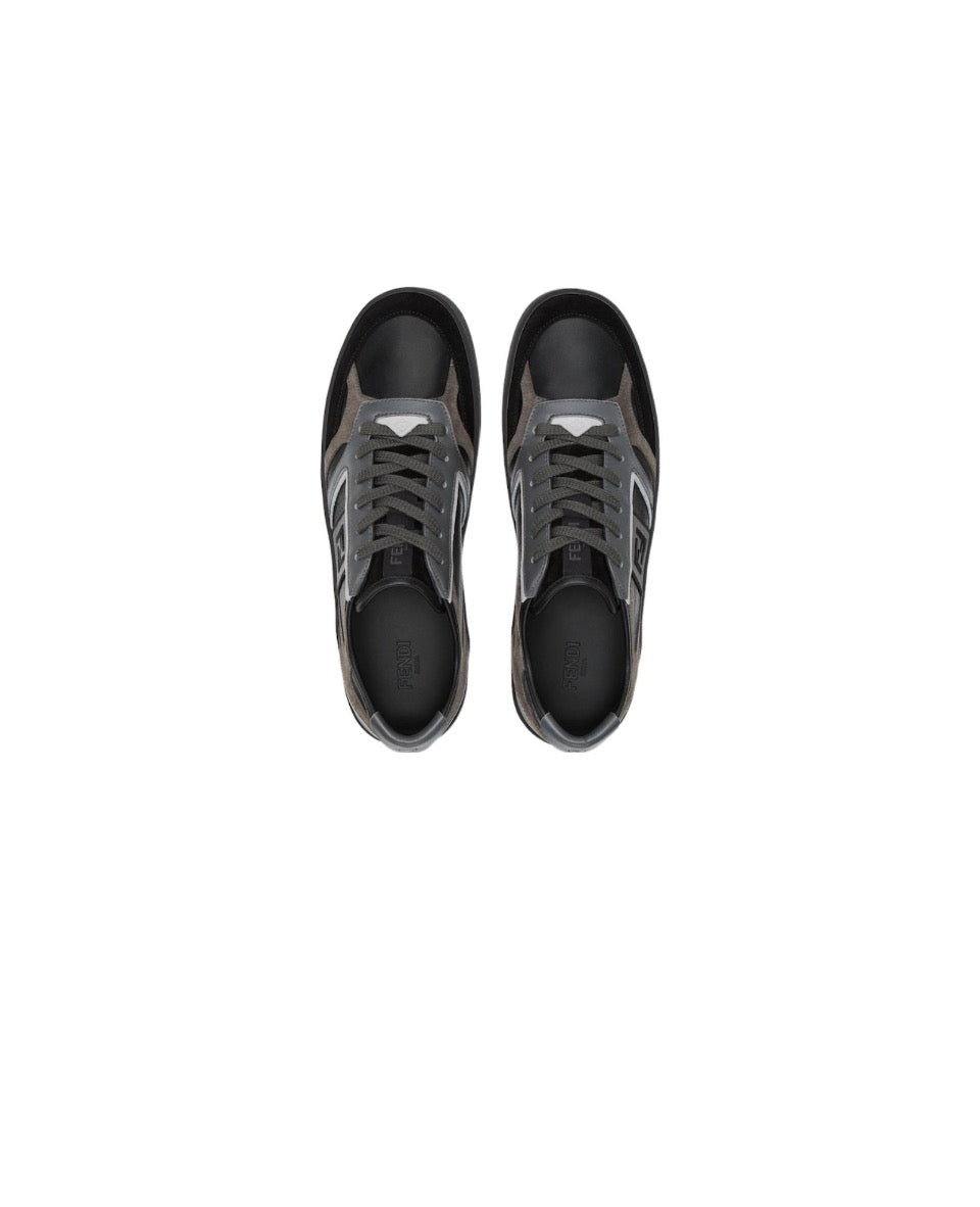 FENDI Match calfskin round toe lace-up platform low top sneakers Size: 36-45