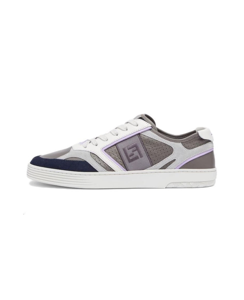 FENDI Match calfskin round toe lace-up platform low top sneakers Size: 36-45
