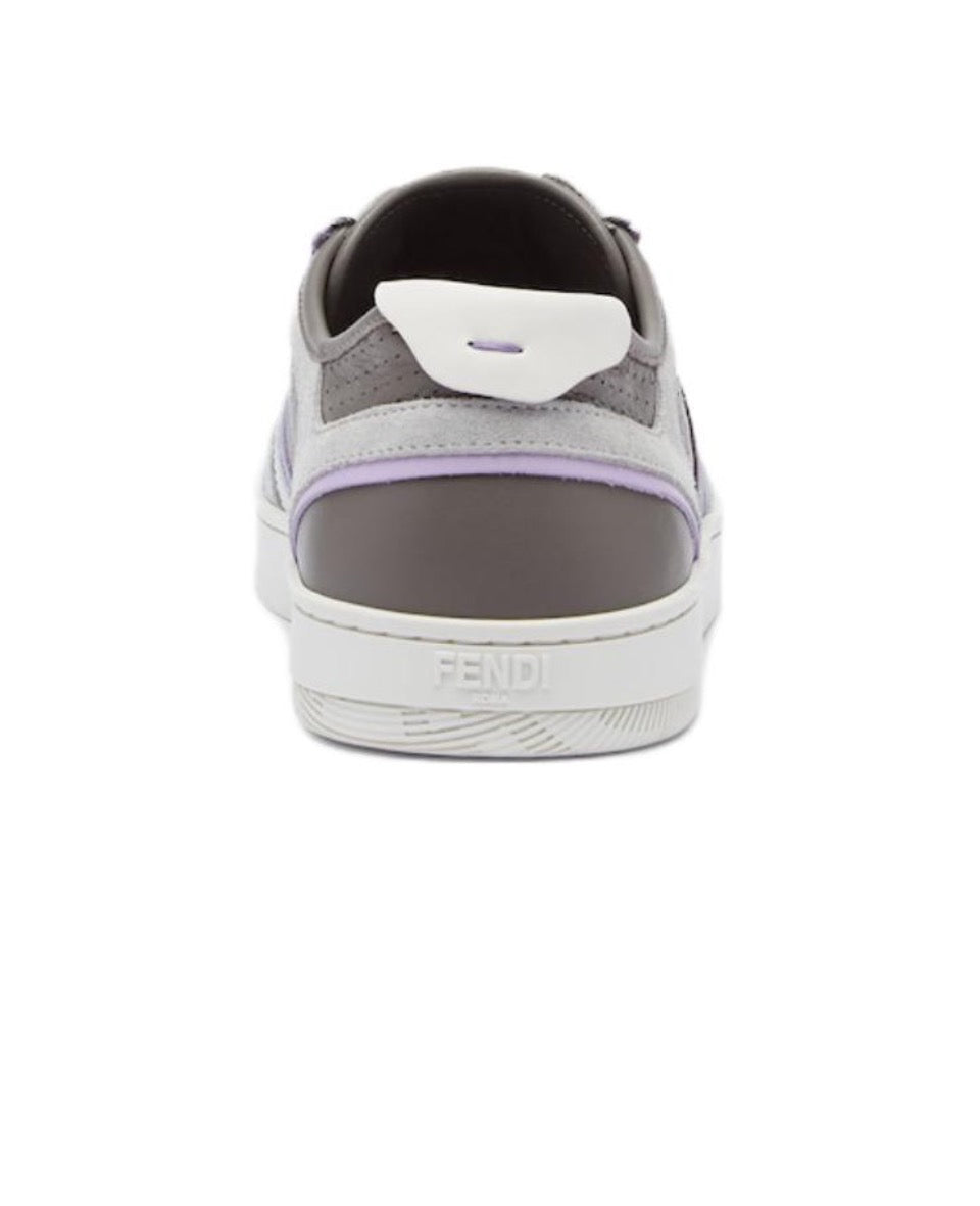FENDI Match calfskin round toe lace-up platform low top sneakers Size: 36-45