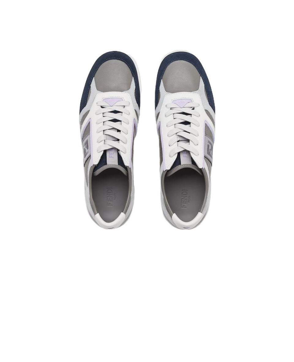 FENDI Match calfskin round toe lace-up platform low top sneakers Size: 36-45