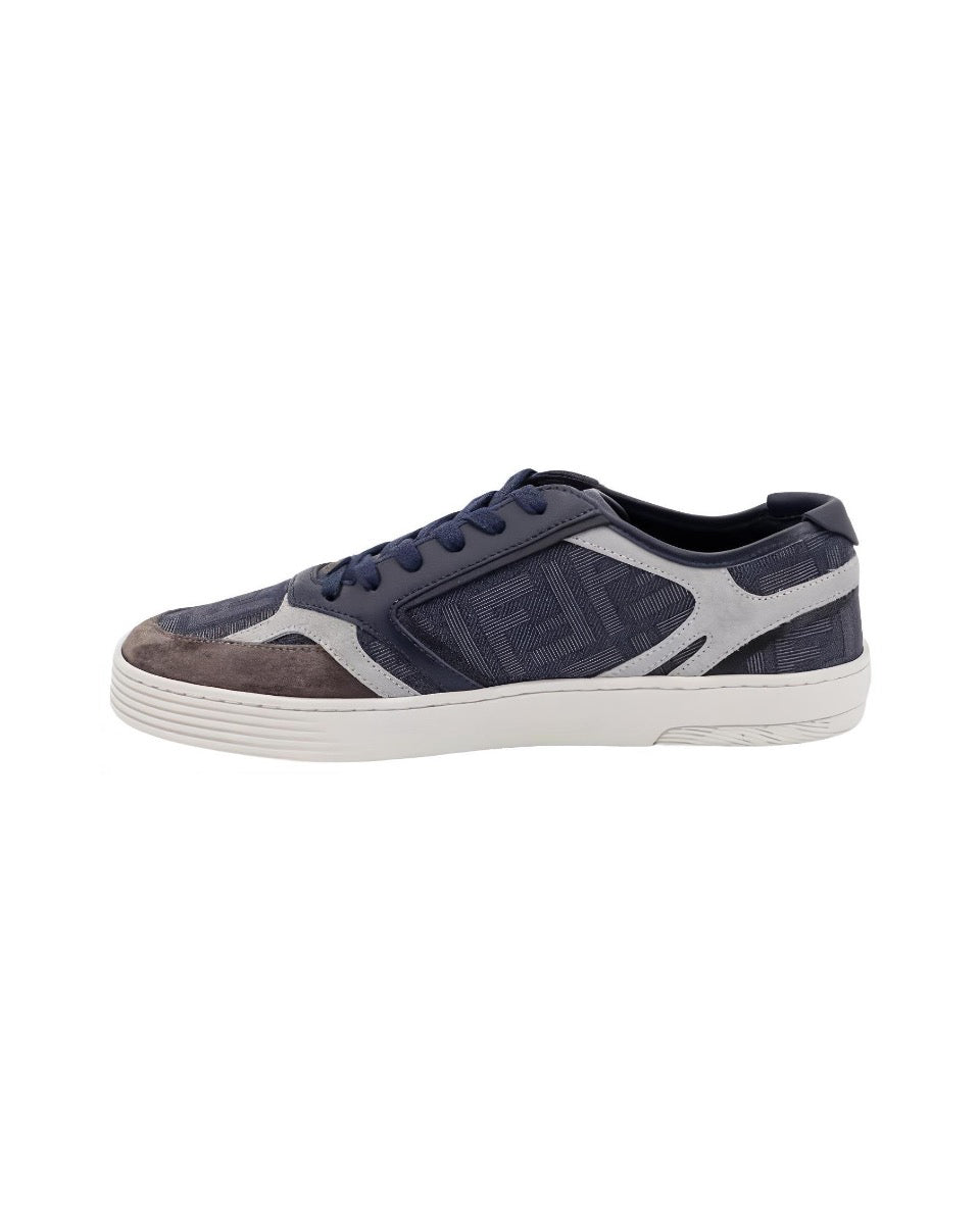 FENDI Match calfskin round toe lace-up platform low top sneakers Size: 36-45