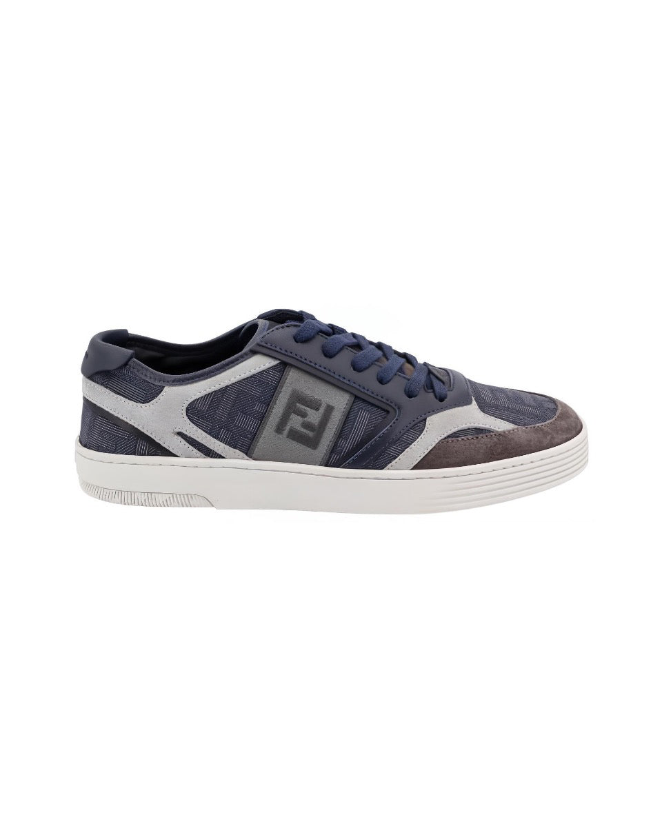 FENDI Match calfskin round toe lace-up platform low top sneakers Size: 36-45