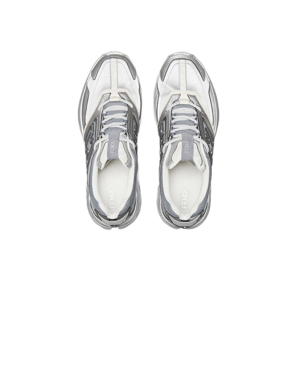 FENDI Faster leather low top lace-up anti-slip wear low top sports casual shoes Size: 36-45