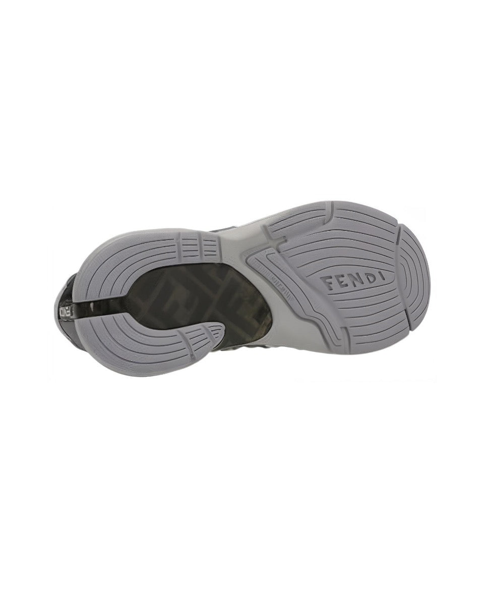 FENDI Faster leather low top lace-up anti-slip wear low top sports casual shoes Size: 36-45