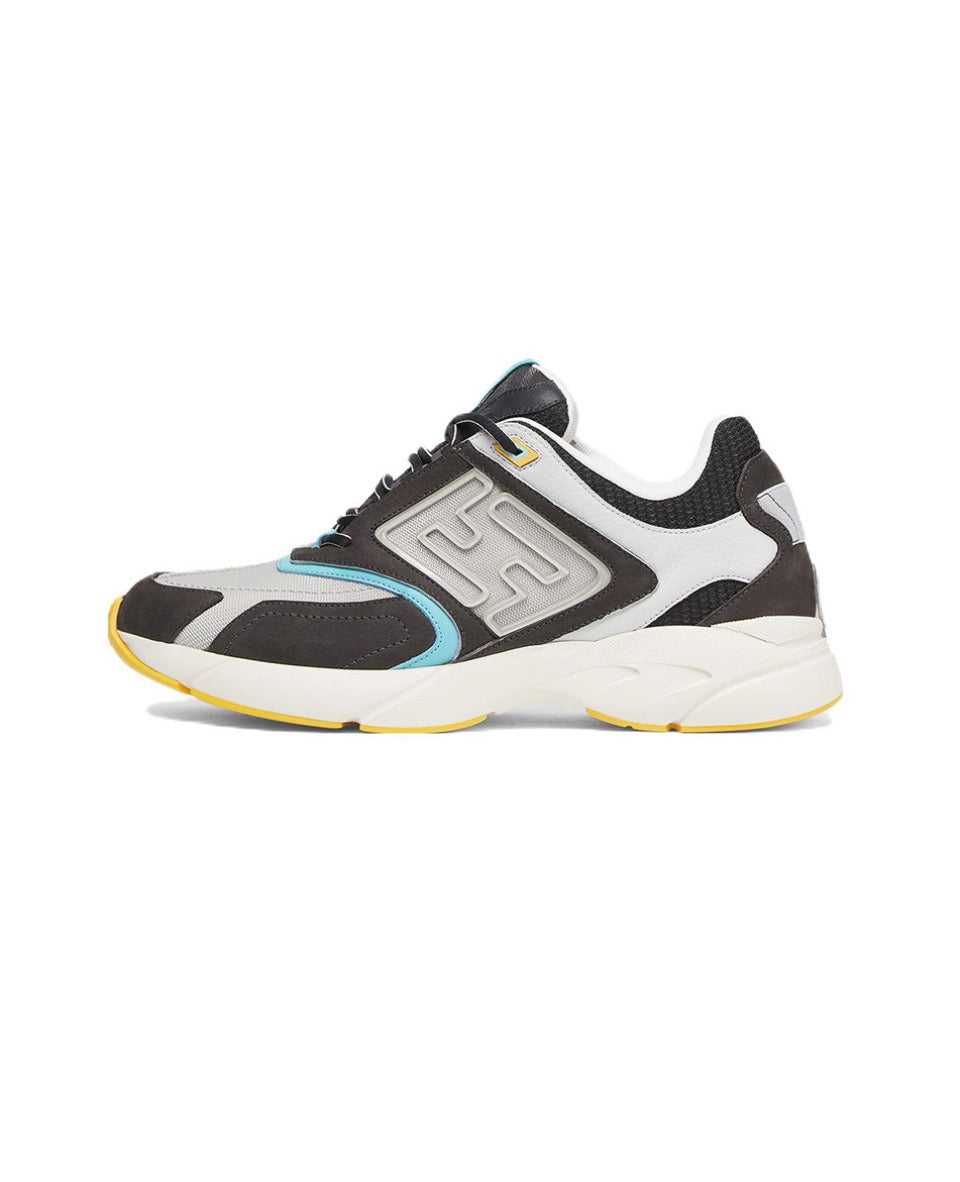 FENDI Faster leather low top lace-up anti-slip wear low top sports casual shoes Size: 36-45