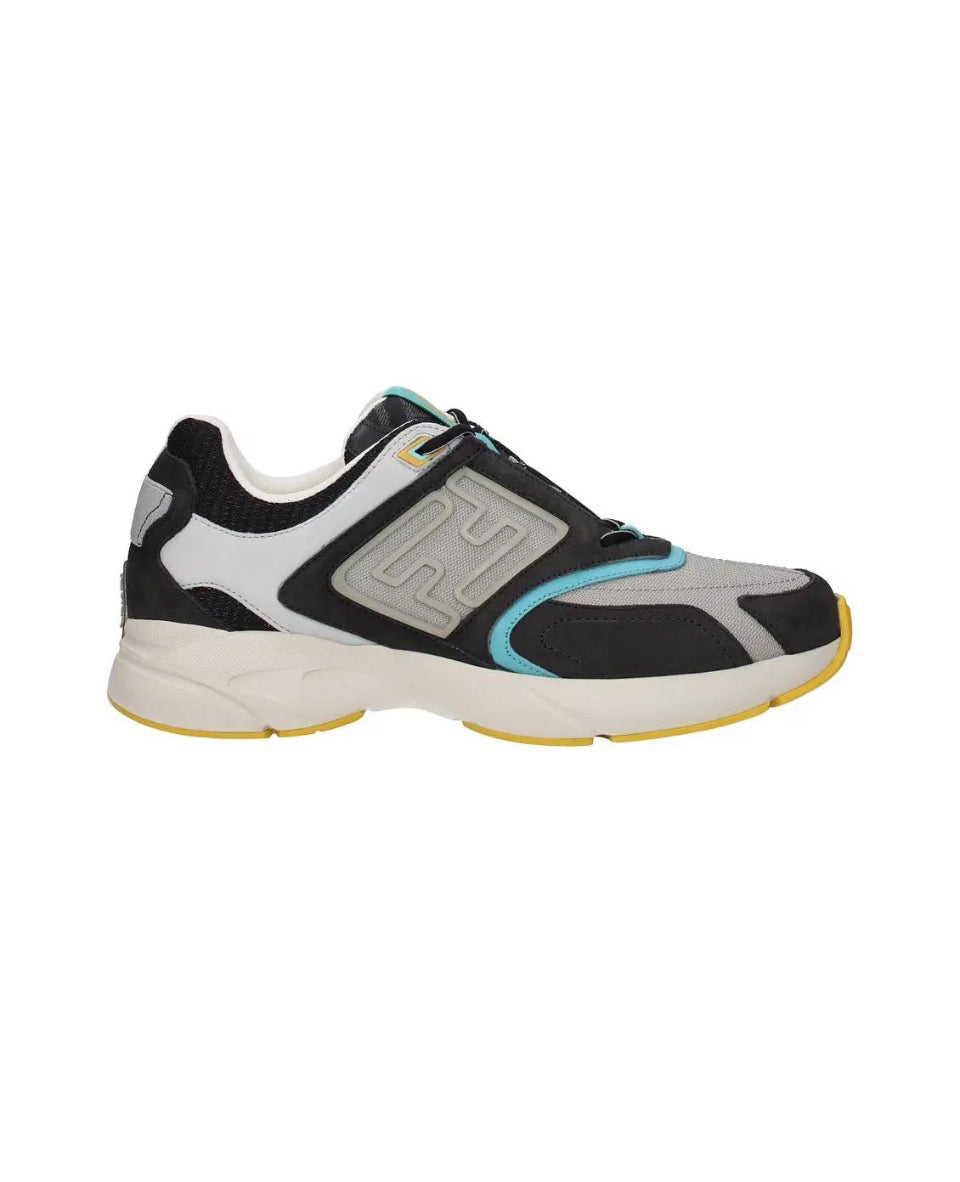 FENDI Faster leather low top lace-up anti-slip wear low top sports casual shoes Size: 36-45