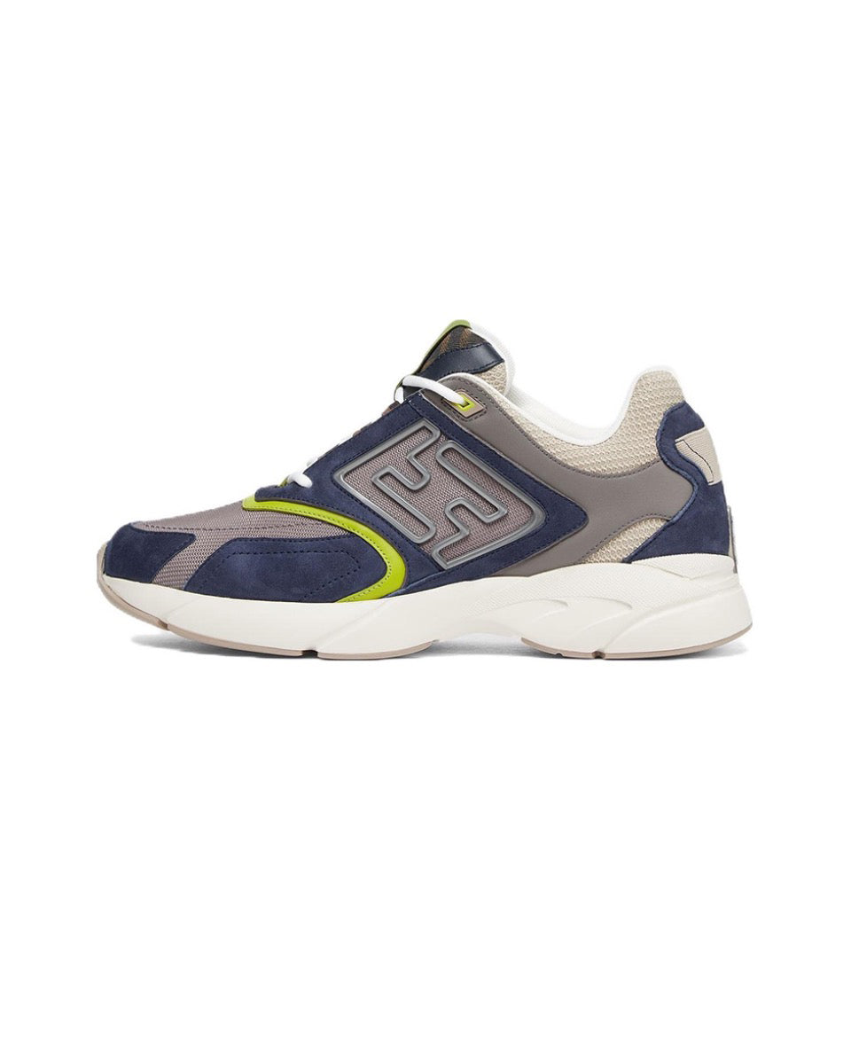 FENDI Faster leather low top lace-up anti-slip wear low top sports casual shoes Size: 36-45