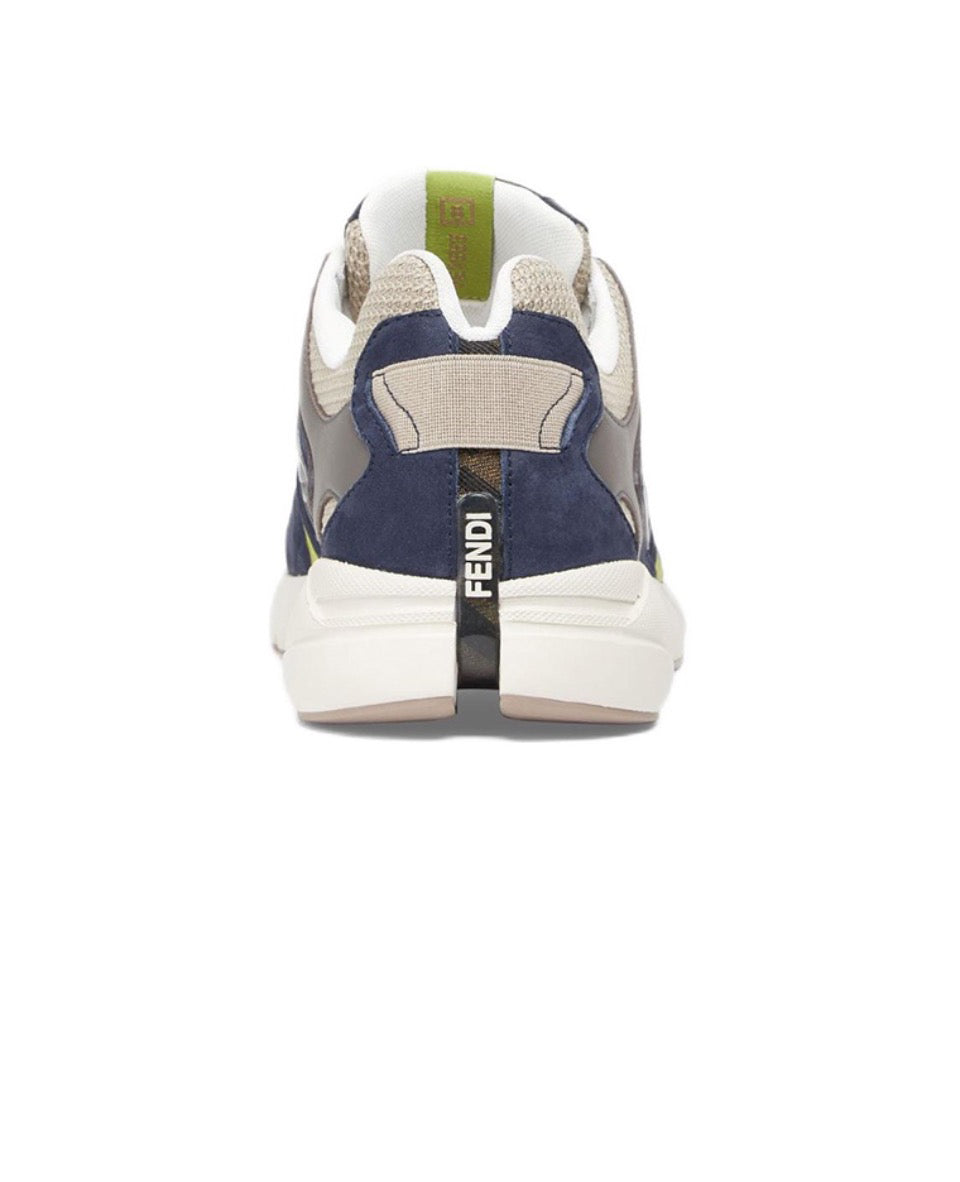 FENDI Faster leather low top lace-up anti-slip wear low top sports casual shoes Size: 36-45