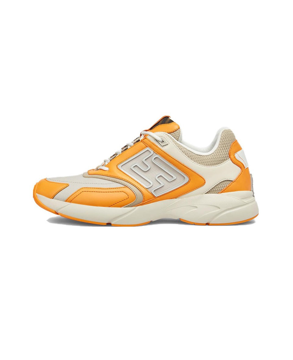 FENDI Faster leather low top lace-up anti-slip wear low top sports casual shoes Size: 36-45