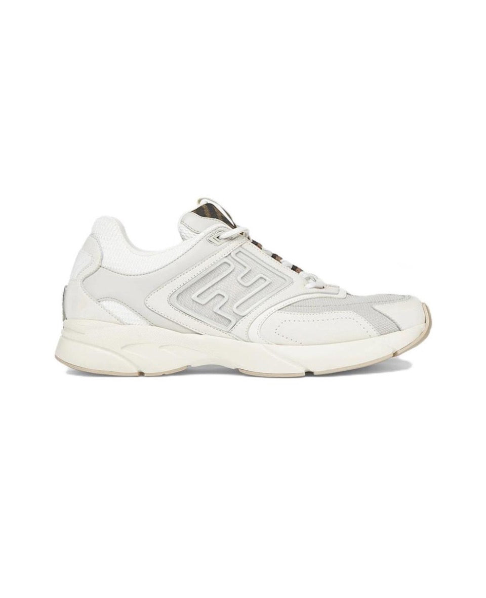 FENDI Faster leather low top lace-up anti-slip wear low top sports casual shoes Size: 36-45