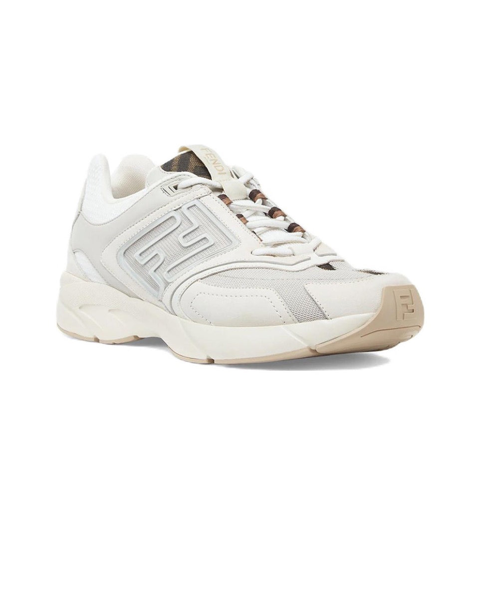 FENDI Faster leather low top lace-up anti-slip wear low top sports casual shoes Size: 36-45